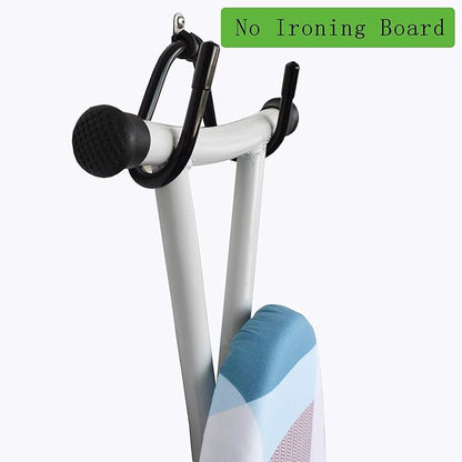 YYST Bendable Ironing Board Wall Holder Wall Mount Wall Storage Clip - Fit T-Leg Style Or Y- Leg Style Ironing Board