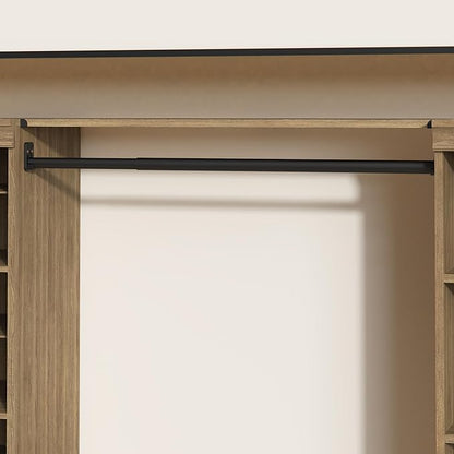 ClosetMaid Modular Storage Shelf and Hang Rod Kit, Sand