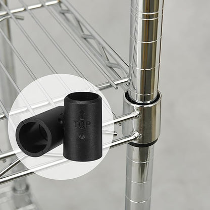 Wire Shelf Clips,26 Packs Wire Shelving Shelf Lock Clips for 1" Post- Shelving Sleeves,13 Pairs of Wire Rack Lock Clip,Fits with Thunder Group,Alera,Metro,Honey Can Do,Regency,Eagle& More