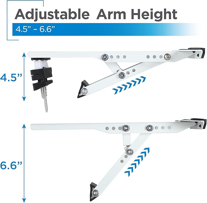 Air Conditioner Support Bracket for Outdoor Window AC, Supports Units Up to 10,000 BTU & 88 Lbs., Heavy Duty Mount Suitable for Most Windows, KT-04S
