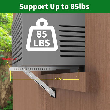 Window Air Conditioner Support Bracket , Window AC Bracket Light Duty Universal AC Support Up to 85 lbs(Patent)