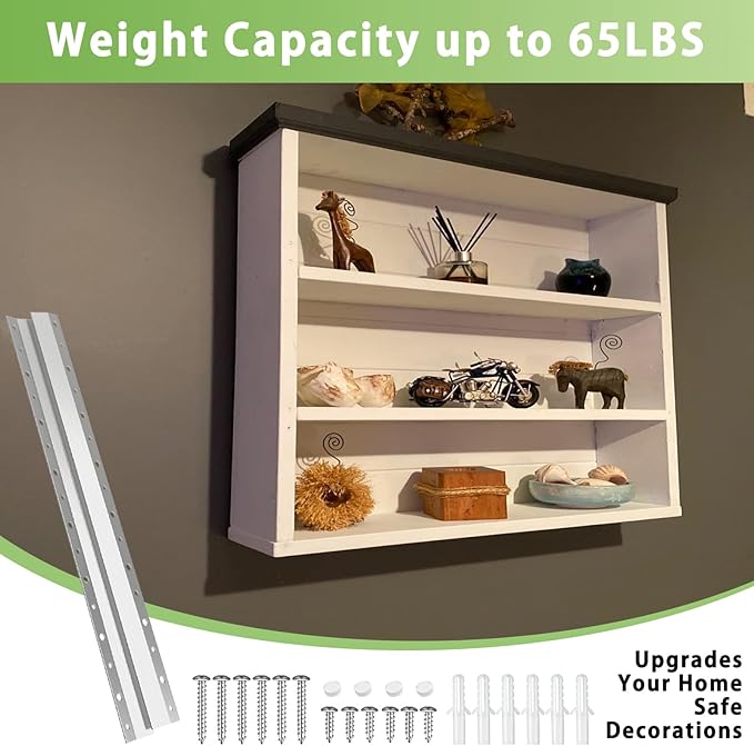 French Cleat Picture Hanger 10inch,Wall Mounting Brackets Cleat Picture Hanger Kit Z Bar Clips for Hanger Supports 100lbs,Z Bracket Picture Hangers Kit for Pictures,Mirrors,and Art (10 Pairs)