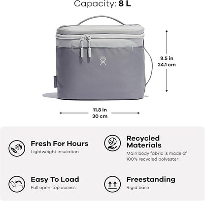 Hydro Flask Lunch Bag – Insulated Adult Lunch Cooler for Men and Women 8 L Beachplum Purple