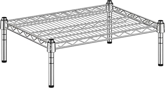 18" x 24" x 8" Chrome Wire Storage Shelf, Dunnage Rack, Commercial 1 Tier Small Shelf