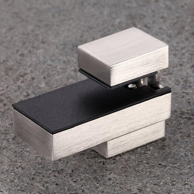 Wood/Glass Shelf Bracket for 0.2" to 0.8" Wood/Glass, Brushed Nickel
