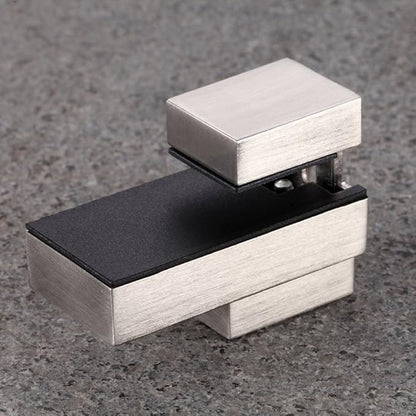 Wood/Glass Shelf Bracket for 0.2" to 0.8" Wood/Glass, Brushed Nickel