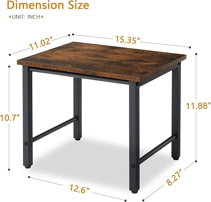 Printer Stand-Desktop Shelf Storage Organizer for Printers,Small End Table, Book Shelf and Wooden Desk Shelf for Home Office