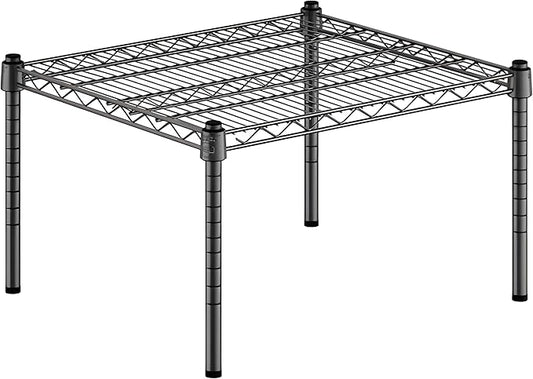 21" x 24" x 14" Black Epoxy Wire Storage Shelf, Dunnage Rack, Commercial 1 Tier Small Shelf