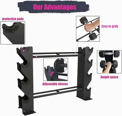 Dumbbell Rack Dumbbell Storage Rack Weight Organizer RacK Free weight dumbbell rack Home gym Organizer