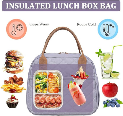 CAMTOP Lunch Box for Women Men Insulated Lunch Bag Lunch Tote Bag Leakproof Thermal Cooler Large Capacity for Travel Work School Picnic