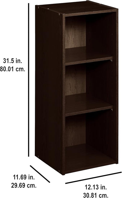 ClosetMaid #8985 Stackable 3-Shelf Organizer, Espresso