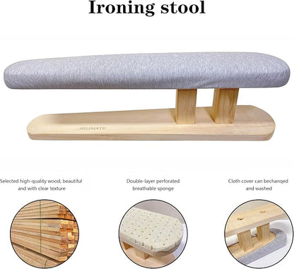 Sleeve Tabletop Ironing Board Portable Chest&sSleeves Ironing Board with Wooden Base for Tailor,Household,Laundry Rooms.