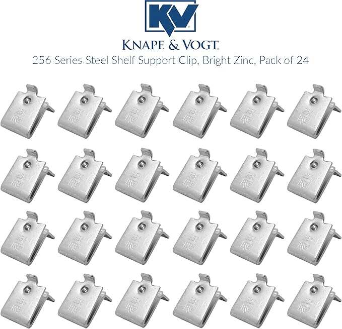 Knape & Vogt 256P-ZC Shelf Support - 24 piece