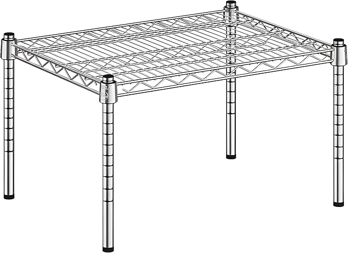 18" x 24" x 14" Chrome Wire Storage Shelf, Dunnage Rack, Commercial 1 Tier Small Shelf