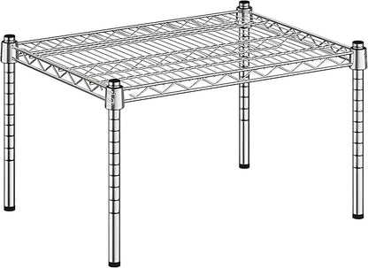 18" x 24" x 14" Chrome Wire Storage Shelf, Dunnage Rack, Commercial 1 Tier Small Shelf
