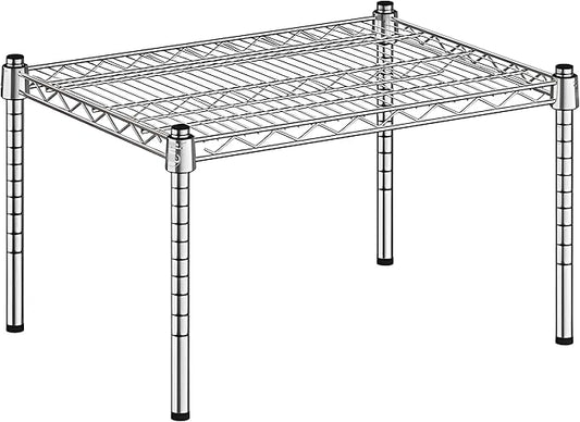18" x 24" x 14" Chrome Wire Storage Shelf, Dunnage Rack, Commercial 1 Tier Small Shelf