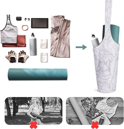 IwIeIaIrI Yoga Mat Bag for Women with Large Size Pocket and Zipper Pocket,Yoga Gifts Accessories with Adjustable Shoulder Strap- Fits Most Workout Stuff