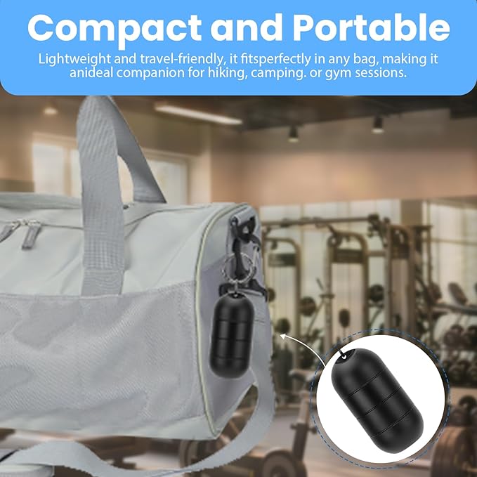 Jewelry Storage Box Case Gym Storage Jewelry Storage Box Case, Ring Organizer Container with Protective Sponge,Jewelry Care Protective Ring Holder with Keychain((Black)