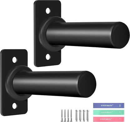 EVERYMATE Weight Plate Rack, Wall Mount Weight Plate Holder for Bumper Plates, Max Weight Capacity 330 lb, Home Gym Organizer