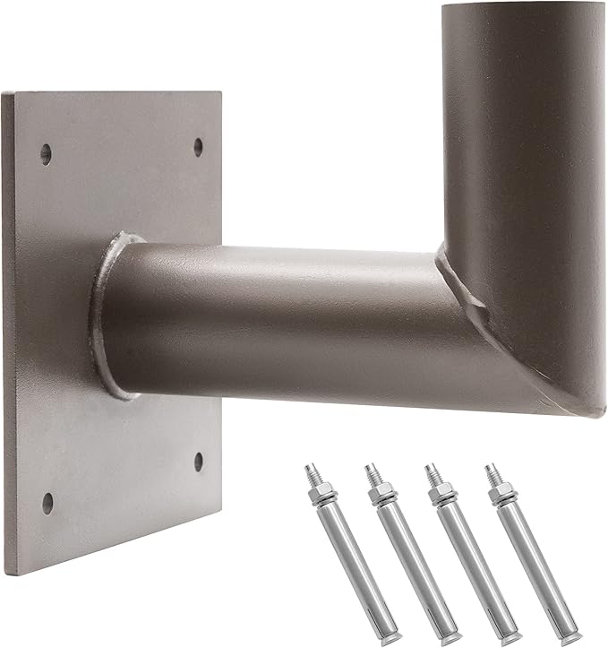 Wall Mount Bracket Accessories 90 Degree, Tenon Adapter for Wall Bracket with Slip Fitter Mount(2 3/8inch)