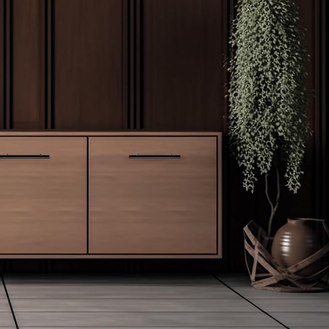 JOY DECOR 25 Pack 6-3/8 Inch Cabinet Pulls Kitchen Cabinet Handles with 4 Inch Hole Center Matte Black Cabinet Hardware Stainless Steel Kitchen Drawer Pulls for Cabinets Cupboard, 102mm Hole Centers