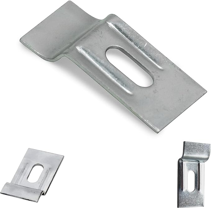 PHS Picture Hanging Security Brackets - 100 Pack - Anti Theft Hangers Earthquake Proof Hardware Kit with Hanging Tool for Picture Frame Brackets Wall Mount