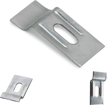 PHS Picture Hanging Security Brackets - 100 Pack - Anti Theft Hangers Earthquake Proof Hardware Kit with Hanging Tool for Picture Frame Brackets Wall Mount