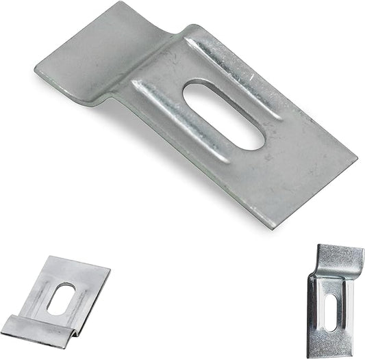 PHS Picture Hanging Security Brackets - 100 Pack - Anti Theft Hangers Earthquake Proof Hardware Kit with Hanging Tool for Picture Frame Brackets Wall Mount