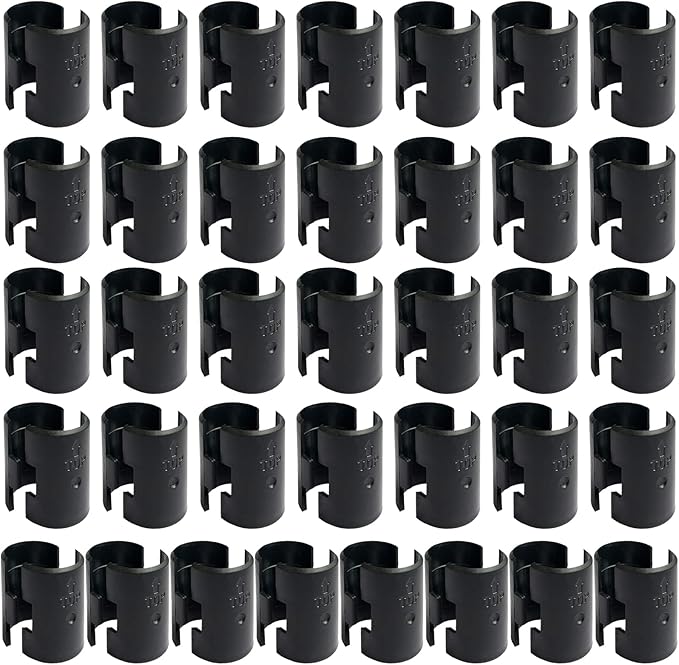 WAFJAMF 72 Pack Wire Shelving Shelf Lock Clips for 1" Post- 36 Pairs Shelving Sleeves Replacements for Wire Shelving System