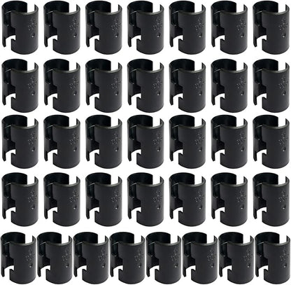WAFJAMF 72 Pack Wire Shelving Shelf Lock Clips for 1" Post- 36 Pairs Shelving Sleeves Replacements for Wire Shelving System