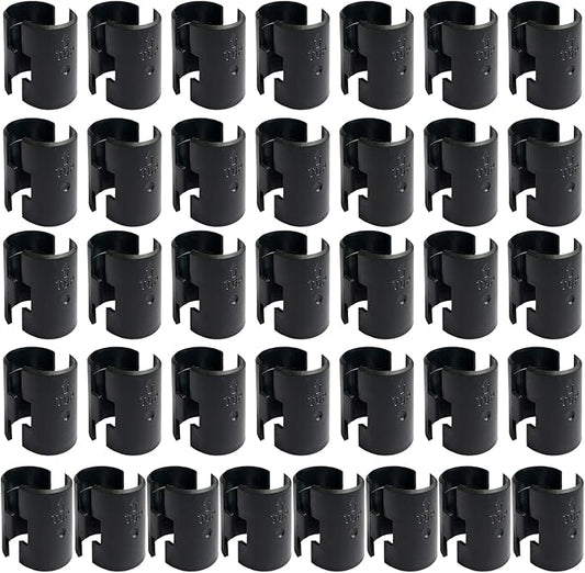 WAFJAMF 72 Pack Wire Shelving Shelf Lock Clips for 1" Post- 36 Pairs Shelving Sleeves Replacements for Wire Shelving System