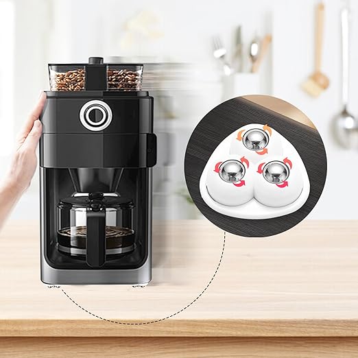 Appliance Casters - Furniture Sliders & Appliance Rollers for Kitchen, Coffee Machine, Blender, Oven - Helps Mom or Wife Easily Solve Countertop Sliding (White, 8pcs)