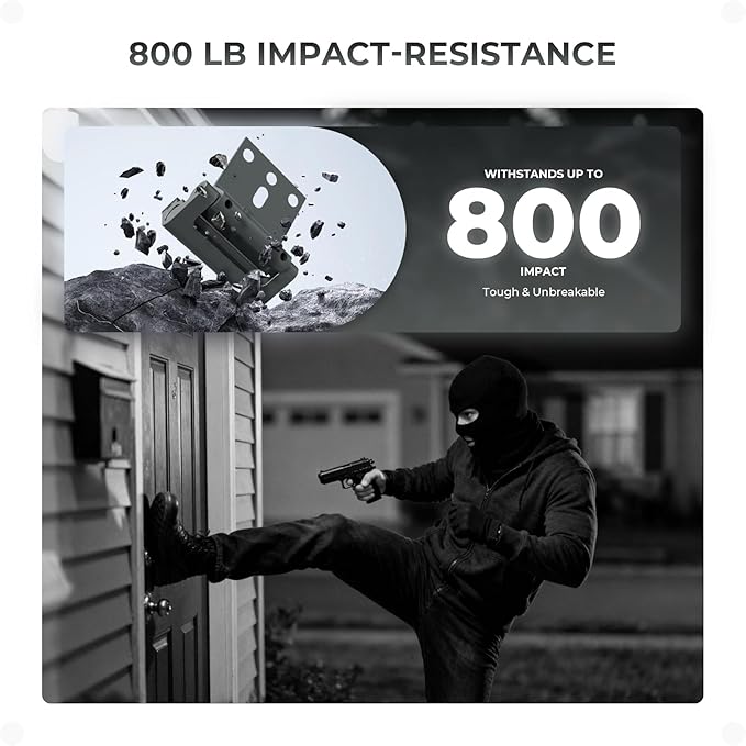 3Pack Home Security Door Reinforcement Lock, Childproof Safety Door Lock Latch Inside Stopper, Add High Security to Prevent Home Unauthorized Entry, Aluminum Construction Finish Grey