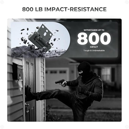 6Pack Home Security Door Reinforcement Lock, Childproof Safety Door Lock Latch Inside Stopper, Add High Security to Prevent Home Unauthorized Entry, Aluminum Construction Finish Grey