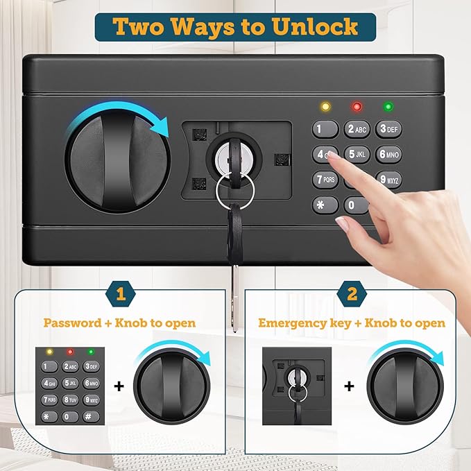 43.3'' Tall Fireproof Wall Safe Between Stud, Heavy Duty Flush In Wall Safe With Digital Keypad & Removable Shelf, Hidden Gun Safe, Security Home Wall Safes For Storage Firearms Money Medicine