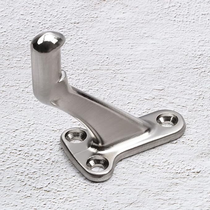 Triumph Hardware,3 Pack,3" Heavy Duty Handrail Bracket Brushed Nickel,Stair Railing Bracket