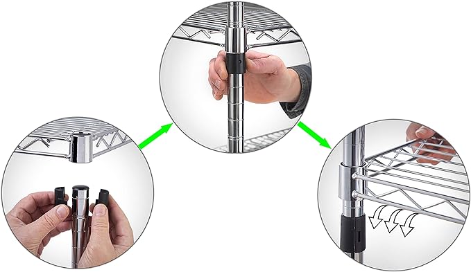 21" Deep x 48" Wide x 27" Height Wire Shelving Kit | 2-Tier | NSF Commercial Storage Rack Unit