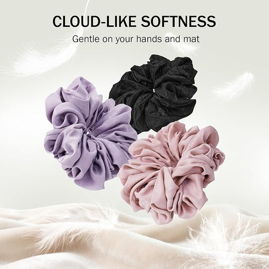 Slim Panda Yoga Mat Scrunchie,Style & Cute Mat Holder,Stretchable Velvet Fabric Fit All Standard Yoga Mats (mat not included)