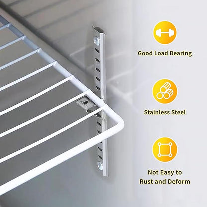 Shelf Clips 15pcs 201 Stainless Steel Metal Shelf Clips for Cabinet Shelf Support Clips for Shelf Pilaters Adjustable Shelving System DIY Cabinet Bookshelf Sheving
