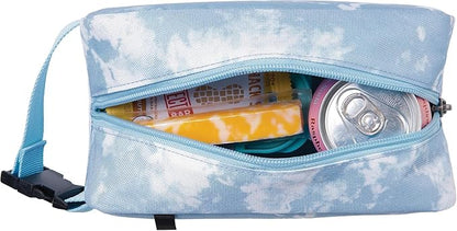 PackIt® Freezable Snack Box, Blue Sky, Built with ECOFREEZE® Technology, Collapsible, Reusable, Zip Closure with Buckle Handle, Designed For Work Snacks, Fresh Snacks On the Go, Adults, and All Ages