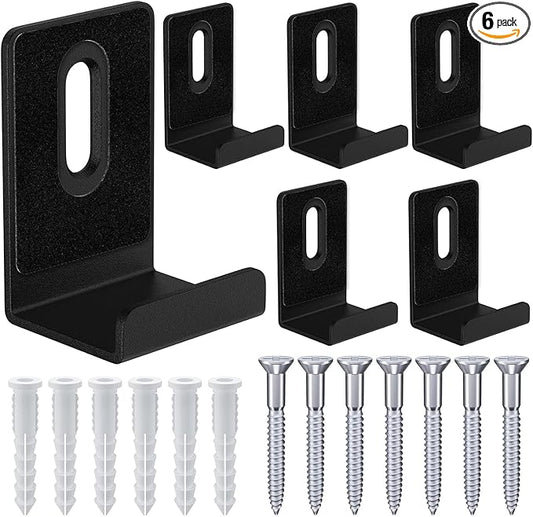 6Pcs Metal Mirror Clips Wide Channel Mirror Hanger Clip Large Heavy Clips for Mirrors with Screw Mirror Clips for Wall Mounting Mirror Billboard Displays Tile Display