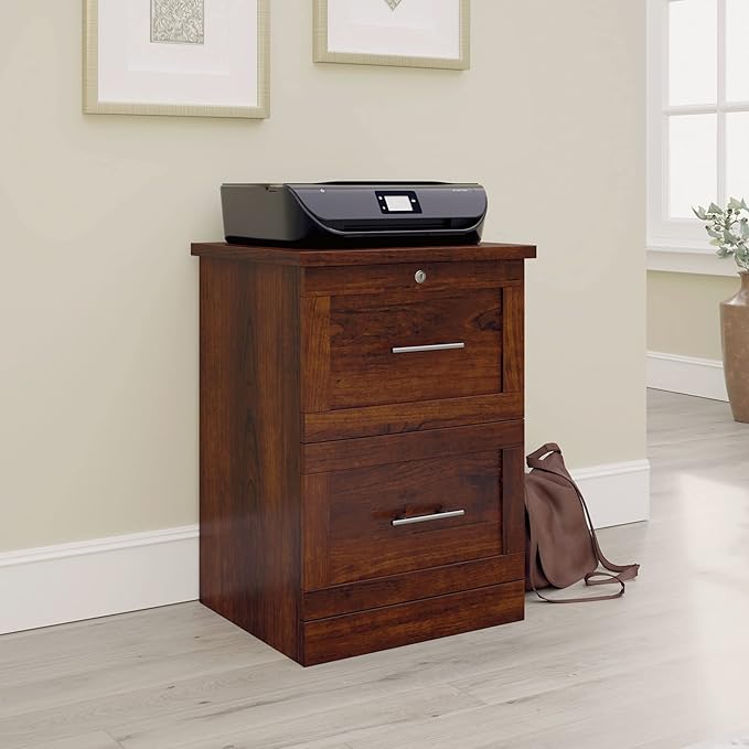 Realspace® 17" D Vertical 2-Drawer File Cabinet, Mulled Cherry