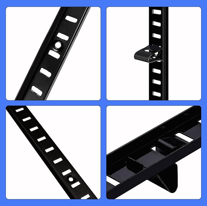 Adjustable Shelf Bracket 40 Inch 8 Pack Shelf White Pilaster Strips Shelf Rail Shelf Track Adjustable Wall Shelves Shelf Standards and Supports for Cabinet Closet Organization