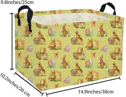 Rectangle Easter Baskets Kids Baskets Cute Storage Bin Organizer Box for Room Decor Gift Basket
