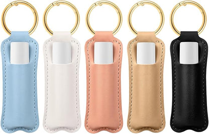 HEYSKAY Lip Balm Holder Keychain,Stocking Stuffers Gifts Lipstick Keychain Holder Compatible with Chapstick,Lipgloss Keychain