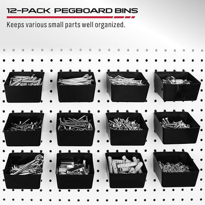 300-Piece Pegboard Hook Set, Pegboard Organizer Accessories for Hanging, Durable Metal Hooks for Tool Organization, Garage, Workshop, and Craft Storage