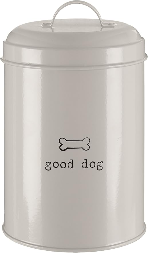 Premier Housewares Adore Pets Good Dog Food Storage Canister, 1.2 L - Natural