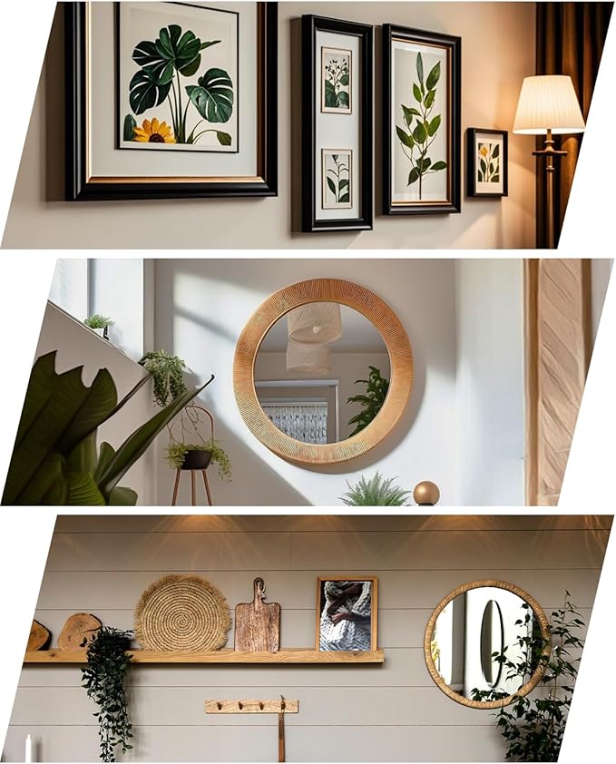 LZC 20Pcs Claw Drywall Picture Hanger: Wall Hooks for Hanging Picture Mirror Photo Poster Kit - No Damage Heavy Duty Wall Hanger for Room Office Decor Easy Tool-Free Nail-Free Holds Up to 40Lbs