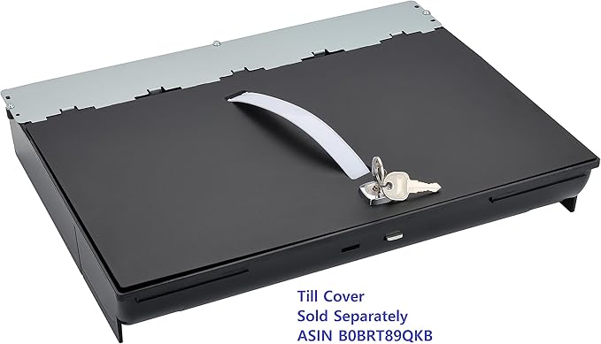 SAM4s 16" POS Cash Drawer, Black, Key Control, Metal, Portable