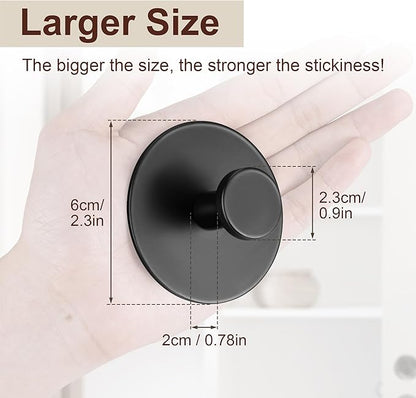 10-Pack White Adhesive Wall Hook for Coat and Towel: Extra Sticky 12 LB (Max), Stainless Coat Rack Door Holder Hanger, Heavy Duty